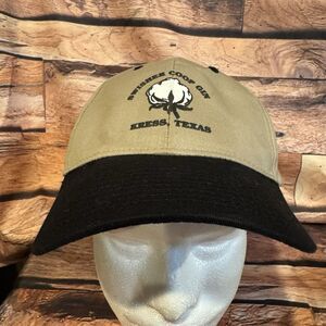 Vintage Swisher Coop Gin Hat Kress Texas Cotton Agriculture Farm Baseball Cap